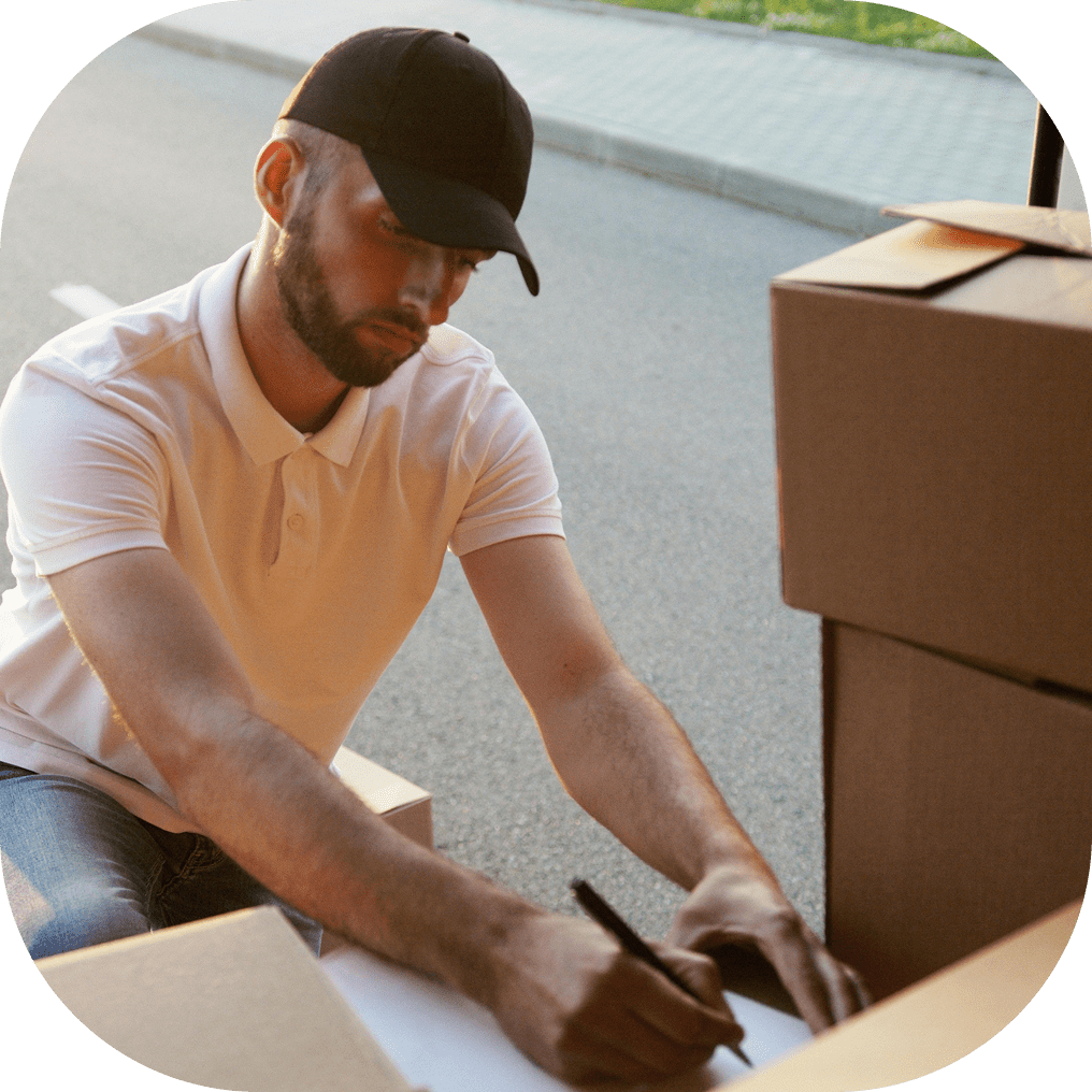 servizio di ricezione merci con scarico